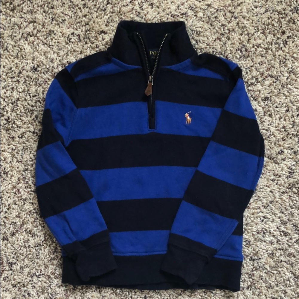 Ralph Lauren Blue Striped Pullover